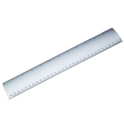 Picture of SILVER METAL RULER.