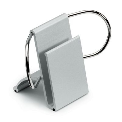 Picture of METAL DESK PAPER AND BUSINESS CARD HOLDER in Silver.