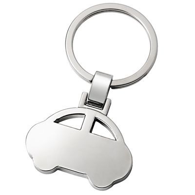 Picture of CAR SILVER METAL KEYRING with Ring