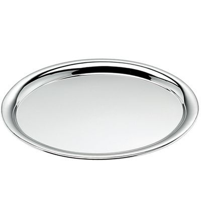 Picture of OVAL SILVER CHROME METAL SERVING TRAY