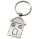 Picture of CHALET HOUSE SHAPE SILVER METAL KEYRING