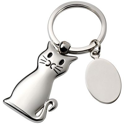 Picture of CAT SILVER METAL KEYRING