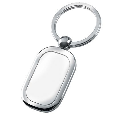 Picture of SILVER CHROME METAL KEYRING