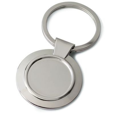 Picture of ROUND METAL KEYRING.