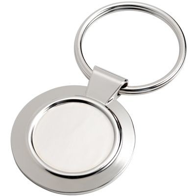 Picture of SILVER METAL ROUND KEYRING