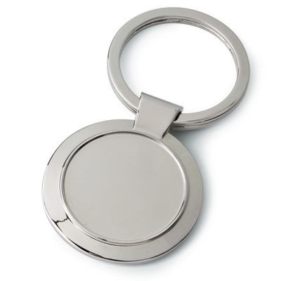 Picture of ROUND METAL KEYRING.