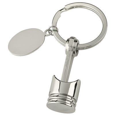 Picture of SILVER METAL PISTON KEYRING.