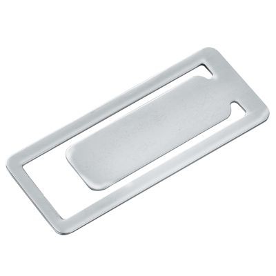 Picture of RECTANGULAR SILVER CHROME METAL BOOKMARK