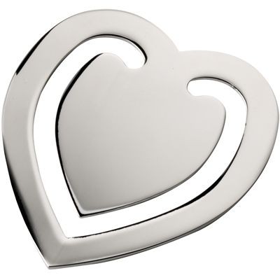 Picture of HEART SILVER CHROME METAL BOOKMARK