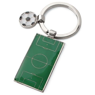 Picture of KEYRING FOOTBALL PITCH AND FOOTBALL.