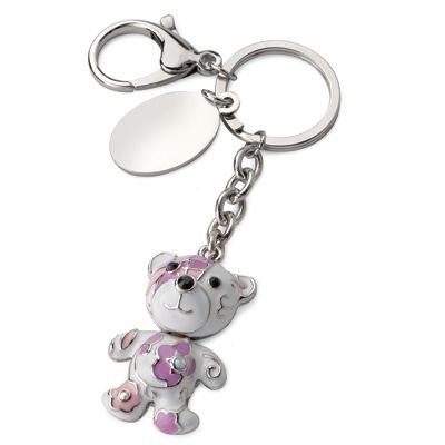 Picture of TEDDY BEAR METAL KEYRING.