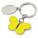 Picture of BUTTERFLY METAL KEYRING in Yellow & Black