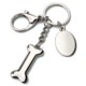 Picture of DOG BONE SILVER CHROME METAL KEYRING