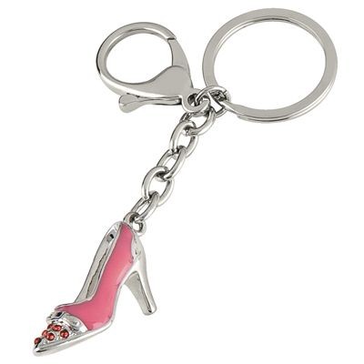 Picture of LITTLE SHOES SILVER METAL KEYRING.