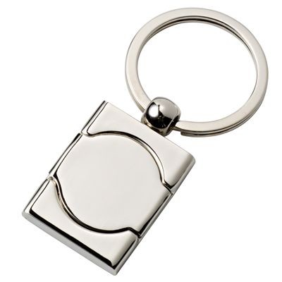 Picture of SILVER CHROME METAL KEYRING