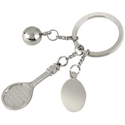 Picture of TENNIS SILVER METAL KEYRING