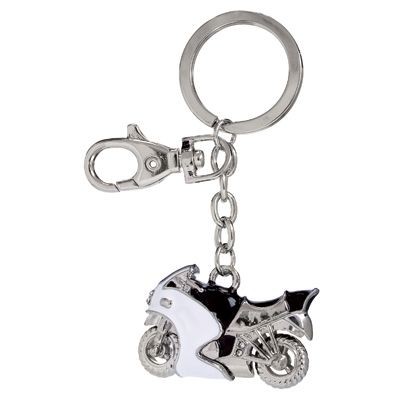 Picture of MOTOR BICYCLE METAL KEYRING with Crystals