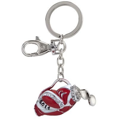 Picture of GOLF BAG & CLUBS METAL KEYRING with Crystals.