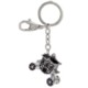 Picture of BLACK CARRIAGE METAL KEYRING with Crystals