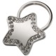 Picture of STAR SILVER METAL KEYRING with Crystal Decoration