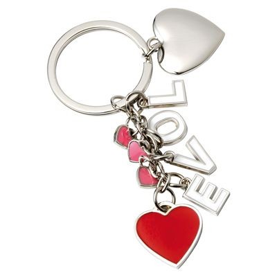 Picture of FOUR HEARTS METAL KEYRING