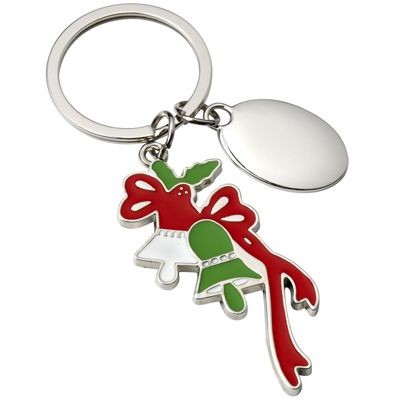 Picture of CHRISTMAS BELLS METAL KEYRING.
