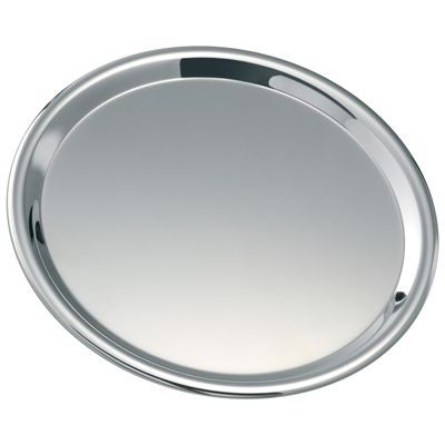 Picture of ROUND SILVER CHROME METAL TRAY