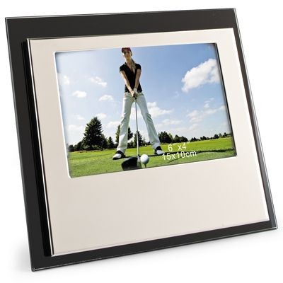 Picture of GLASS & SHINY SILVER METAL PHOTO FRAME