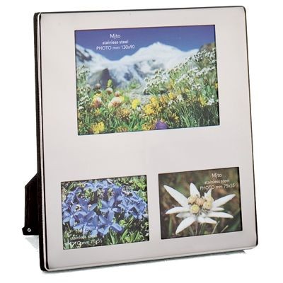 Picture of PHOTO FRAME in Silver Stainless Steel Metal.