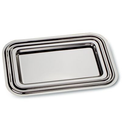 Picture of RECTANGULAR SILVER CHROME PLATED TRAY