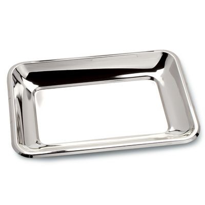 Picture of RECTANGULAR SILVER CHROME PLATED TRAY.