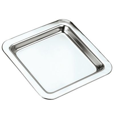 Picture of SQUARE SILVER CHROME PLATED TRAY.