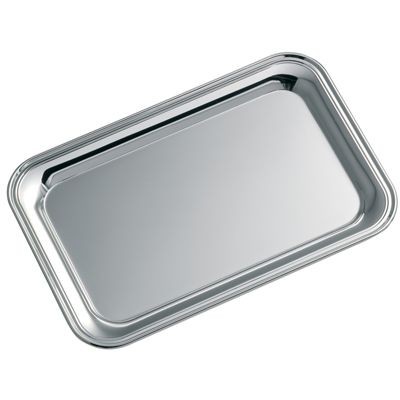 Picture of RECTANGULAR SHINY SILVER METAL TRAY