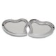Picture of HEART SHAPE HANDBAG MIRROR in Silver Chrome Metal