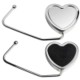 Picture of HEART SHAPE HANDBAG HANGER HOOK in Silver Metal
