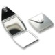 Picture of VANITY SILVER METAL COMPACT POCKET MIRROR