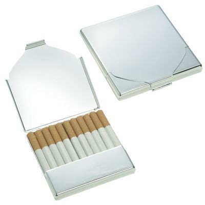 Picture of MAX CIGARETTE CASE in Silver Metal.