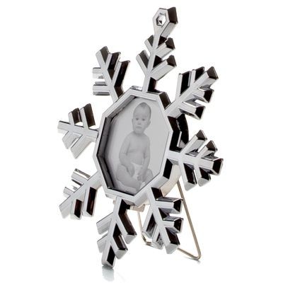 Picture of MINI SNOWFLAKE PHOTO FRAME in Silver Metal