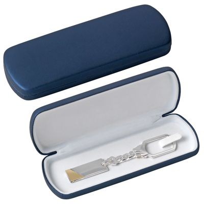 Picture of KEYRING PRESENTATION BOX in Blue.