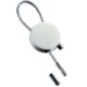 Picture of ROUND CABLE KEYRING in Matt Silver Metal Finish