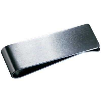 Picture of MONEY CLIP in Silver Stainless Steel Metal Matt Silver Finish.