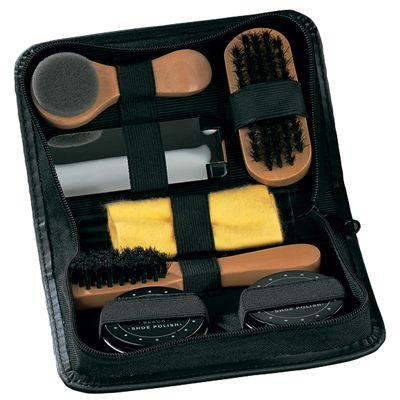 Picture of SHOE CLEANING KIT in Black Luxury Case with Zip