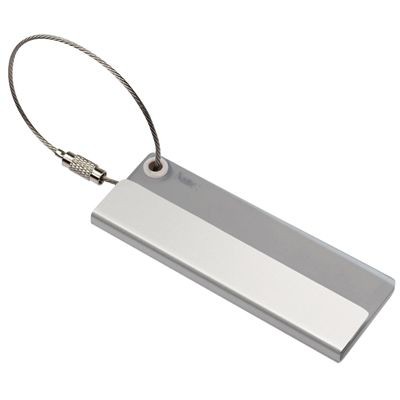 Picture of MATT SILVER METAL LUGGAGE TAG