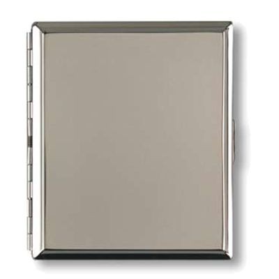 Picture of SILVER CHROME METAL CIGARETTE CASE.