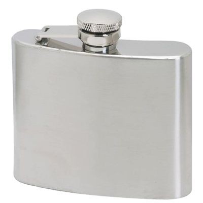 Picture of 5OZ SILVER STAINLESS STEEL METAL HIP FLASK.