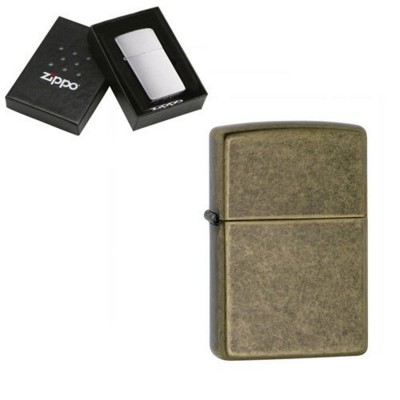 Picture of GENUINE ZIPPO LIGHTER in Antique Brass