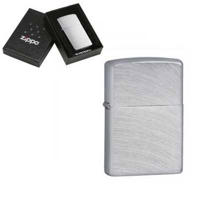 Picture of GENUINE ZIPPO LIGHTER in Silver Chrome Arch Brushed Finish