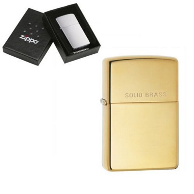 Picture of GENUINE ZIPPO LIGHTER in High Polish Brass