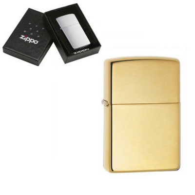 Picture of GENUINE ZIPPO LIGHTER in High Polish Brass