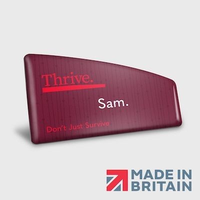 Picture of BESPOKE NAME BADGE METAL DOMED